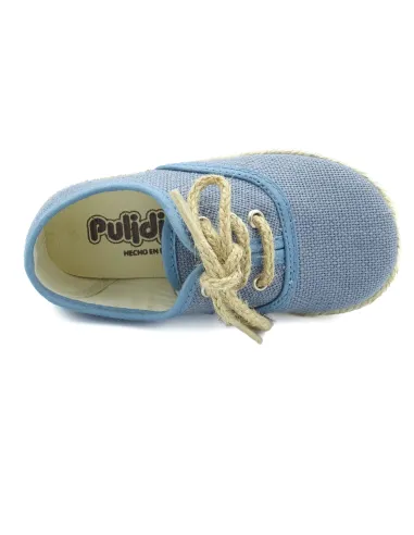 espartena de nino de lino con la suela de goma para ceremonia