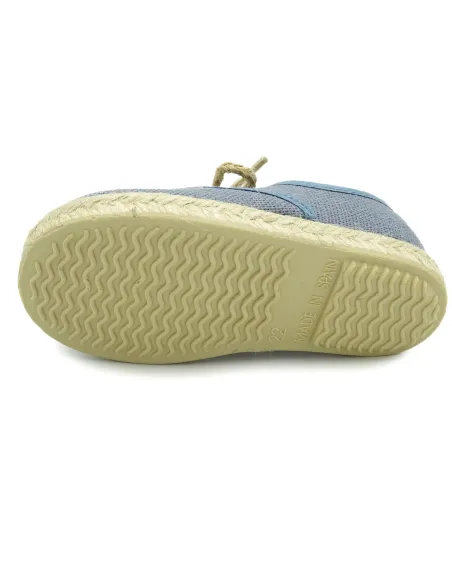 espartena de nino de lino con la suela de goma para ceremonia